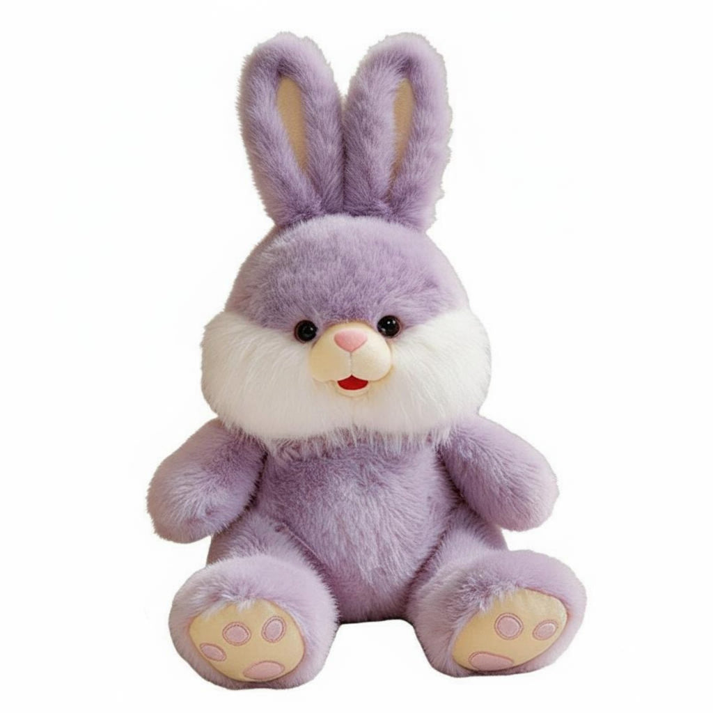 Long Ear Rabbit Plushie Cute Design Soft Rabbit Toy PP Cotton Filled for Girls