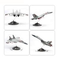 Fighter Model Kit with Display Stand Collectible Carrier-Based Fighter Model