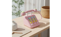 Wooden Toy Telephone Educational Children's Rotary Phone Toy and Reliable Plaything for Kids