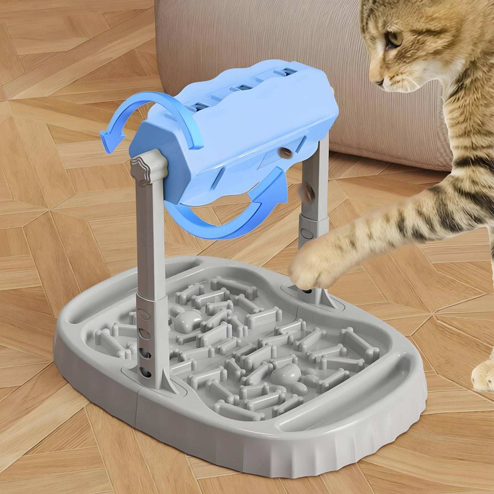 Rolling Slow Feeder Reduces Bloating Anti Gulping Dog Bowl Easy to Clean