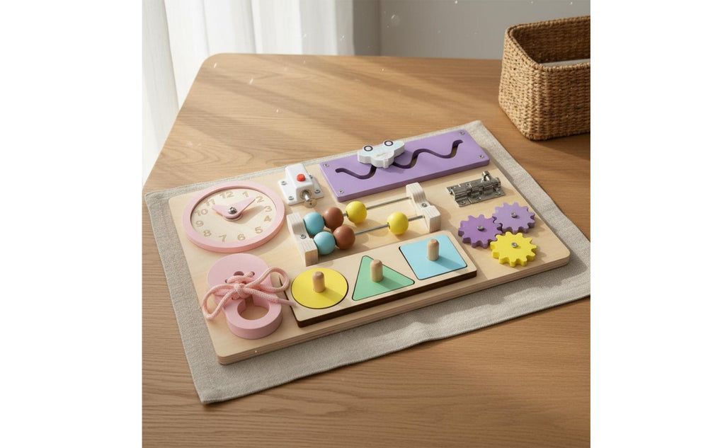 Educational Busy Board Travel Friendly Busy Board for Preschool, Preschoolers
