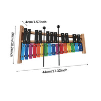 27 Note Glockenspiel Christmas Gift 27 Key Metallophone for Beginners, Kids