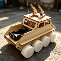 Wireless-Control Armored Car Turret-Like Top Wireless Control Car Assembly Kit