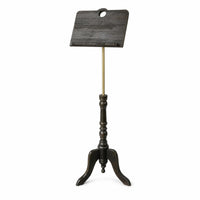 Brass-Colored Rustic Farmhouse Style Floor Display Stand Wood Display Stand