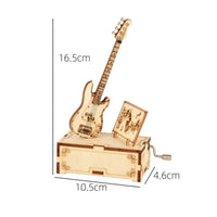 Wooden 3d Puzzle Musical Box Gift Idea Box Puzzle Problem Solving Craft Kit for Beginners, Display
