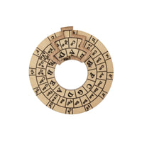 Music Theory Wheel Wooden Circle of Fifths Wheel Desk-Friendly for Guitarists
