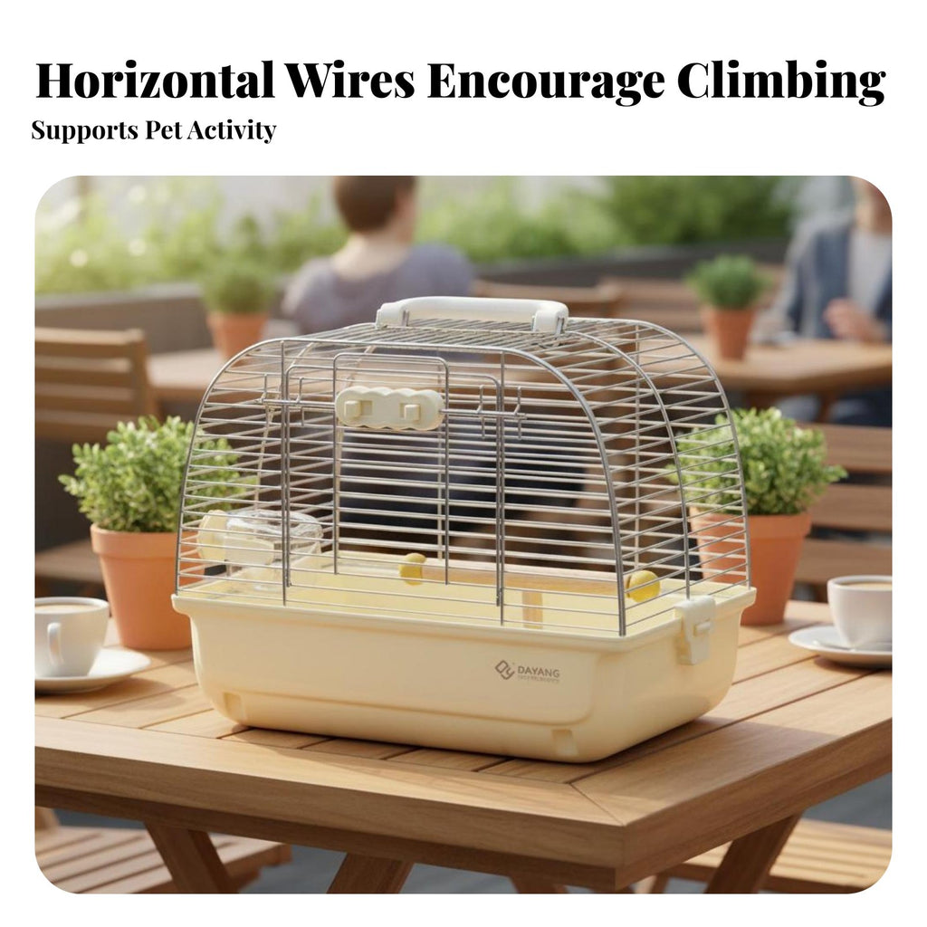 Parrot Outing Enclosure Sturdy Portable Bird Travel Enclosure Deep Base Tray