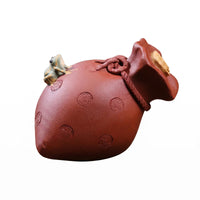 Frog Tea Pet Matte Tea Pet Frog Stamped Coin Pattern