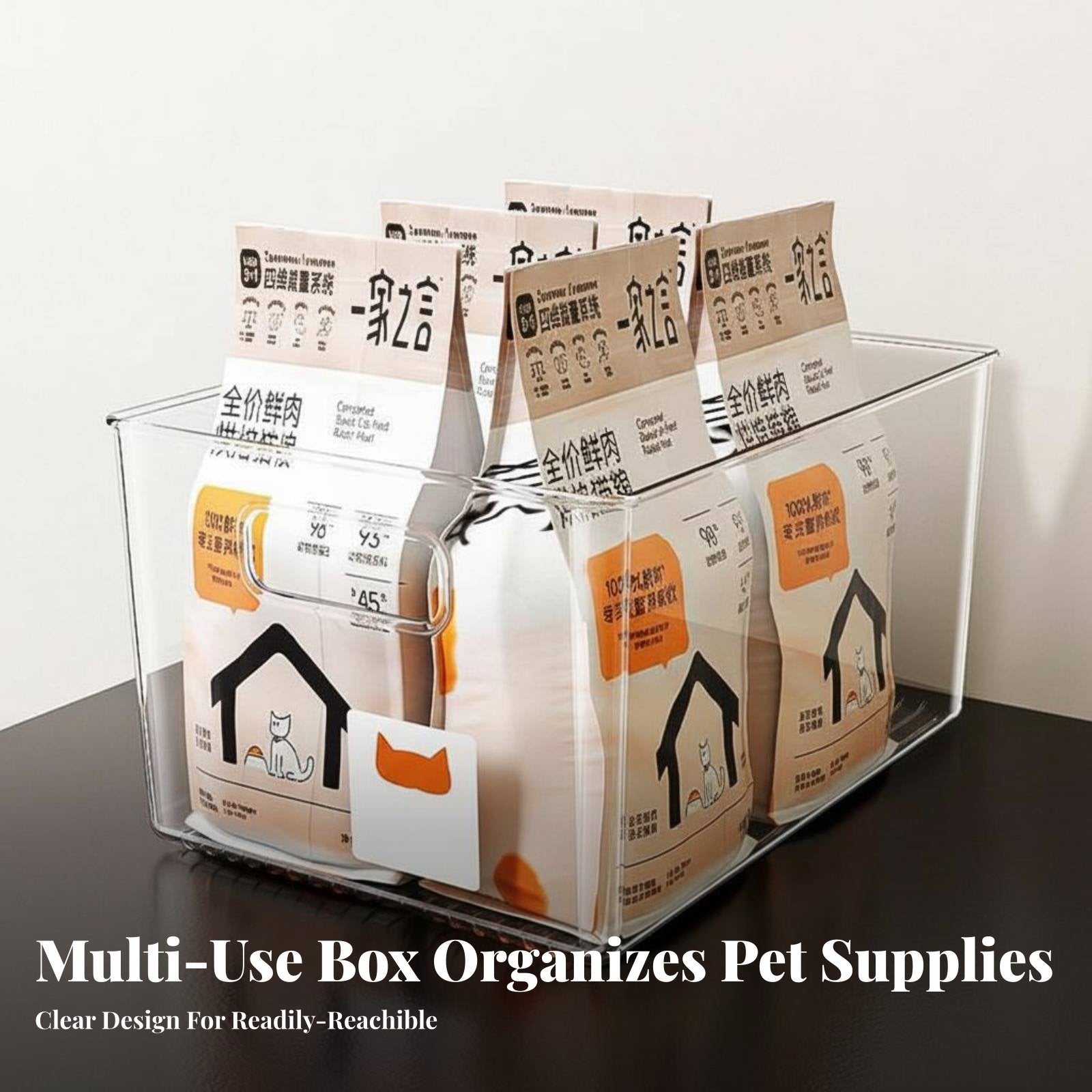 Stackable front-accessibleingFront container adaptable front-accessibleingFront Stackable container for feline Owners