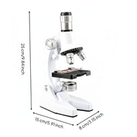 1200x Scientific Microscope Set Gift Portable Kids Scientific Lens Easy to Use Educational Toy for School