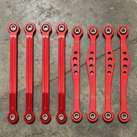 8 Pieces 1/16 Chassis Pull Rod Set Front Rear Link Rods Close Tolerance RC Damping System Arm Rods