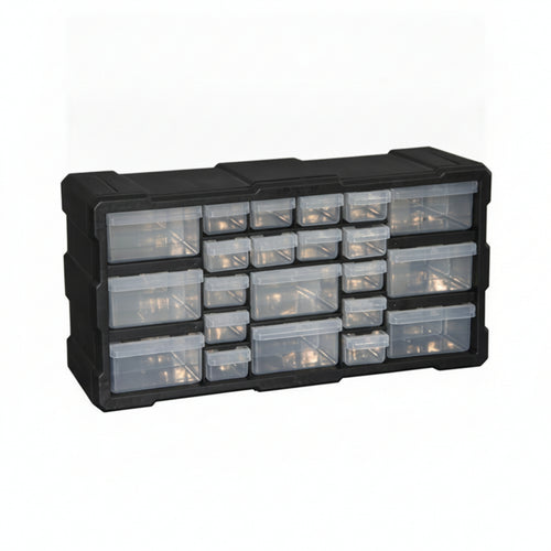 22-Drawer Cabinet Transparent Drawers Multi-Drawer Organizer Compact