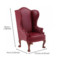 1:6 Scale Armchair Handmade Dollhouse Sofa Workmanship Miniature couch for Collectors, Hobbyists, Diorama
