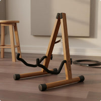 Wooden V-Shaped Guitar Stand Stable V-Shaped Guitar Stand Stainless Steel Parts
