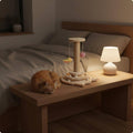 Wooden Kitten Scratching Post Tiered Circular Base Pet Furniture Spiral Design