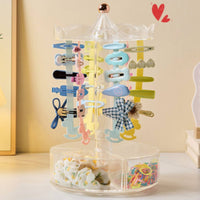 Rotating Hair Clip Organizer 360 Degree Rotation Rotating Hair Accessory Stand