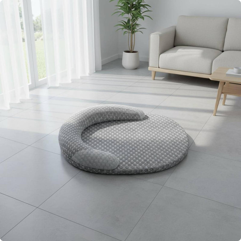 Cooling Pet Bed Mat Raised Rim Pet Cooling Mat Cushioned