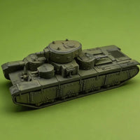 1/144 Multi-Turret Heavy Tank Model Miniature Collectible Item Detailed