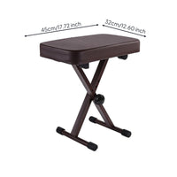 Cross-Frame Piano Stool Non-Slip Cross-Frame Piano Bench Upholstered