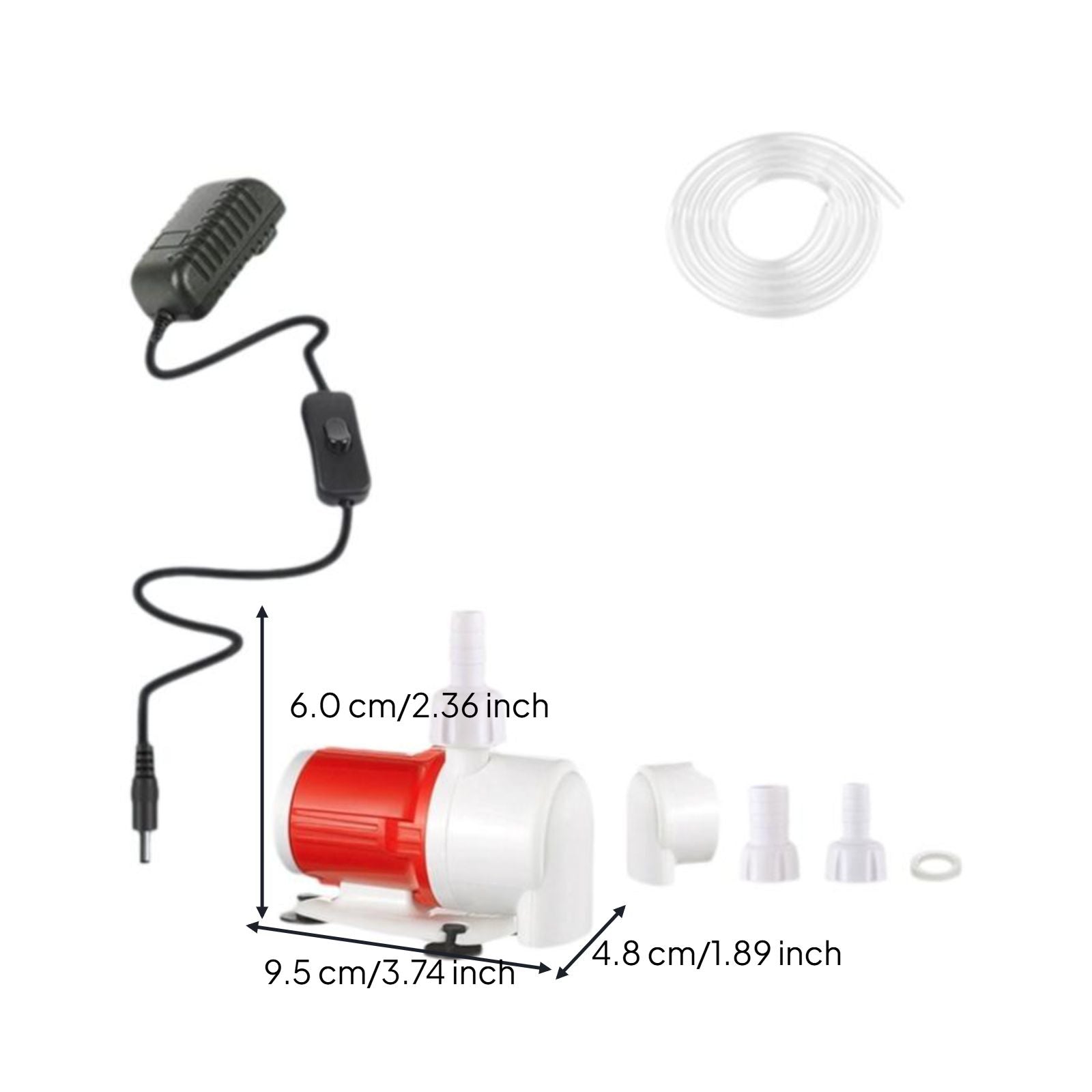 Silent adjustable aquarium pump