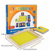 Sand Writing Tray Wooden Educational Sand Tray Hand-Eye Coordination