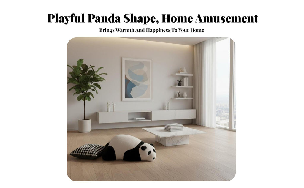 Lying Panda Floor Chair Creative Design soft Seat Multi-Functional for children, Playroom, Nursery
