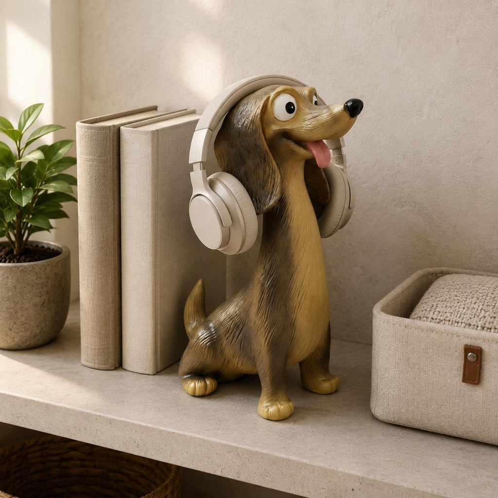 Dog Headphone Stand Decorative Creature Headphone Stand Cute for Office