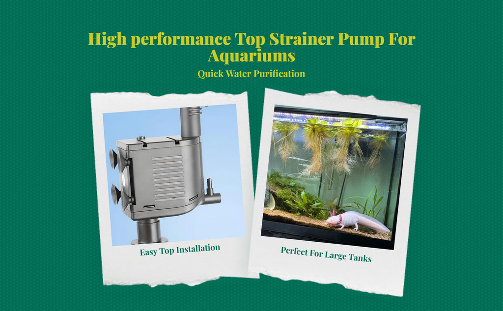 Immersible aquatic pump, high height, extremely quiet, multi-functional aquatic habitat purifier, oxygenation for fish tanks