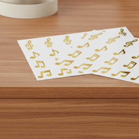 20 Pieces Glitter Music Note Stickers Glittery Design Music Note Sticker Self School Supplies for Teachers, Scrapbooking, Party Favors
