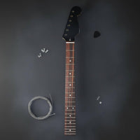 Black Electric Guitar Neck 10 Mm Tuning Peg Holes 22 Fret Guitar Neck