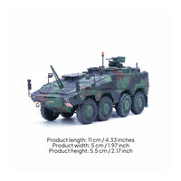 1:72 Armored Fighting Vehicle Control Vehicle Alloy Model Realistic Detailing Collectible Toy for Collectors, Desk