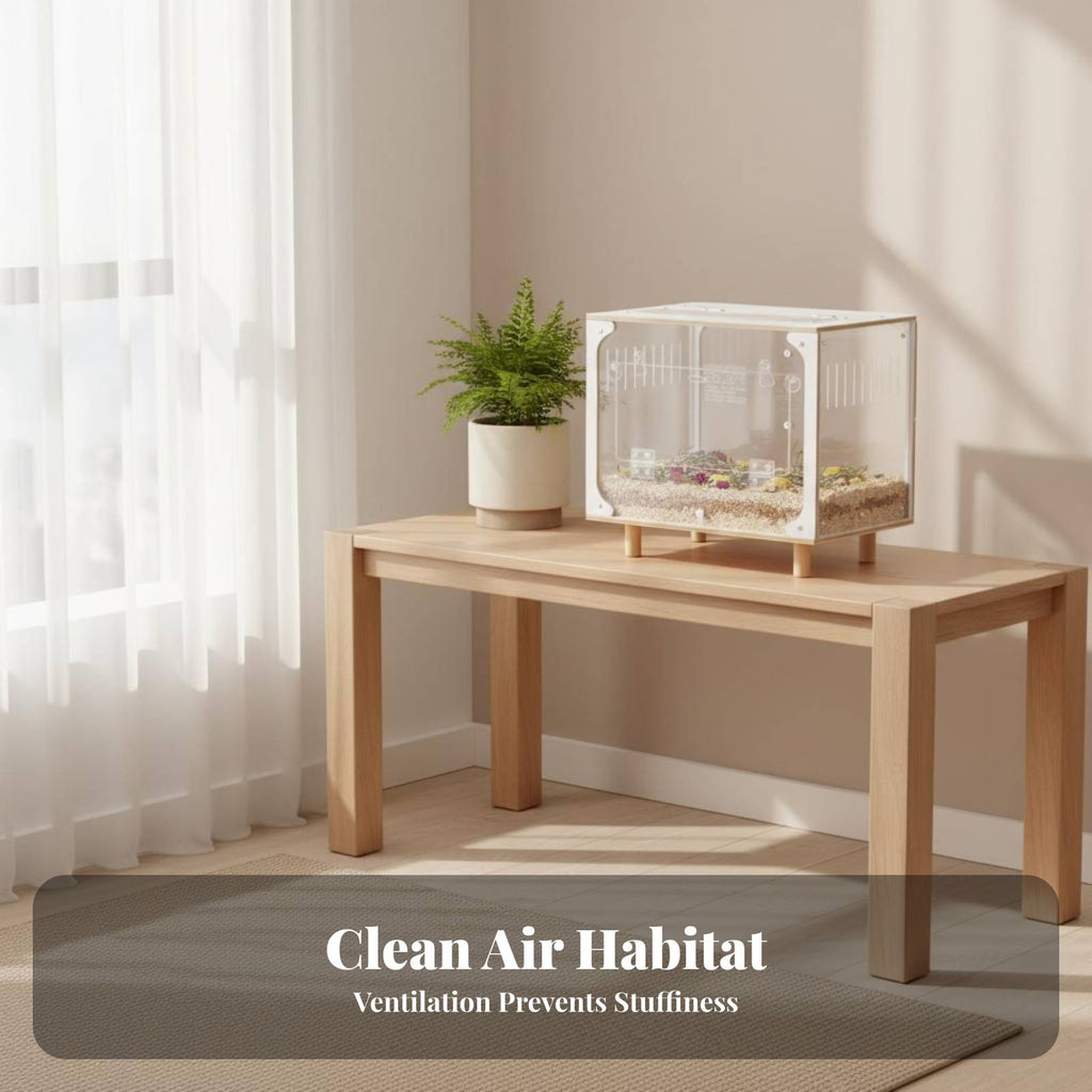 Acrylic Hamster Enclosure Spacious Interior Transparent Hamster Enclosure Easy