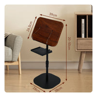 Freestanding Book Holder Multi-Angle Adjustment Wooden Reading Lectern for Home