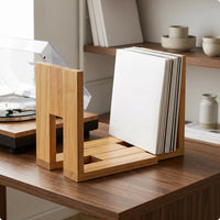 Adjustable Desk Rack Solid Wood Wooden Storage Rack Eco-Friendly