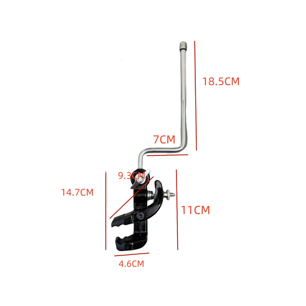 Drum Rim Clamp Adjustable Percussion Mounting Bracket Stable Support for Stage