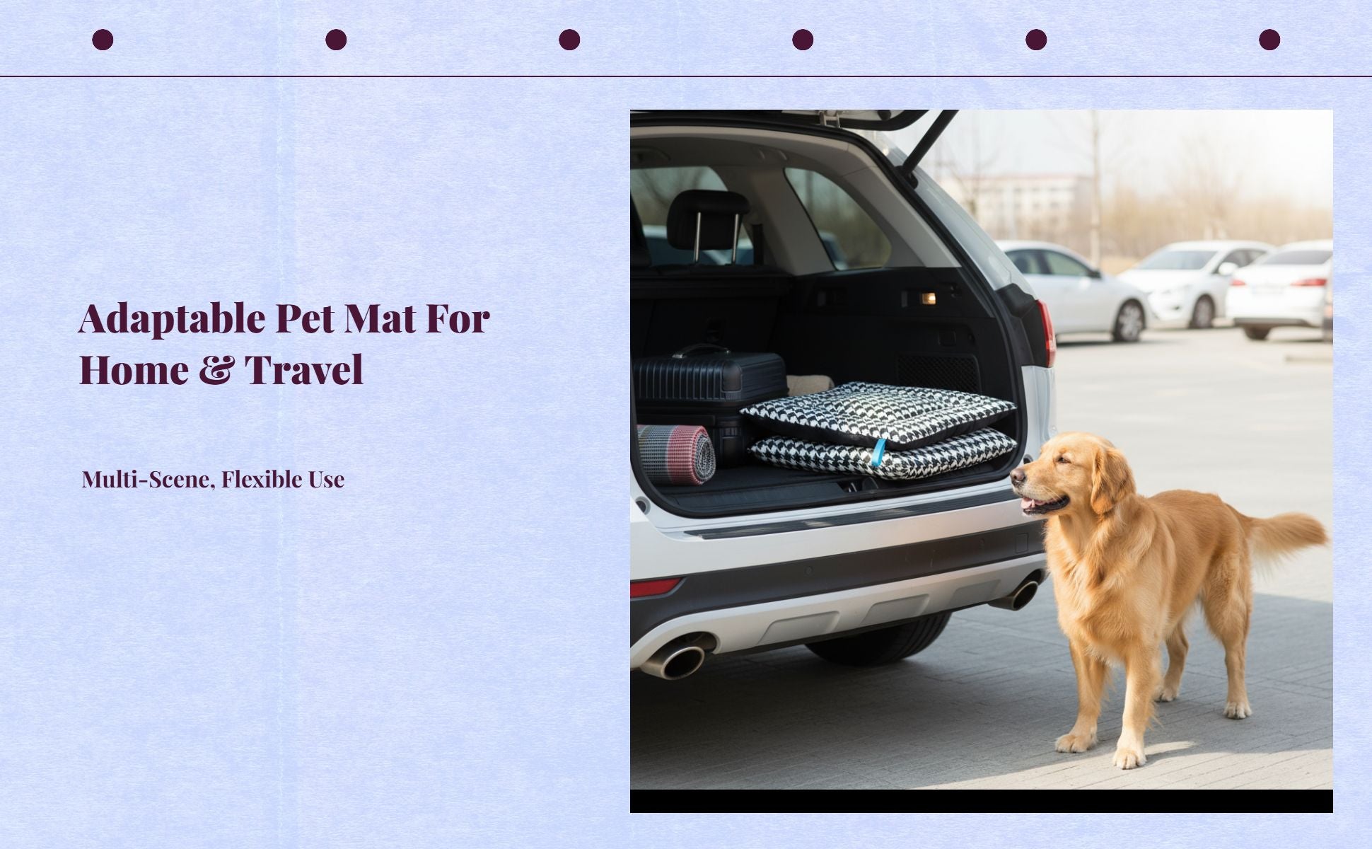 Waterproof Oxford dog bed, easy clean