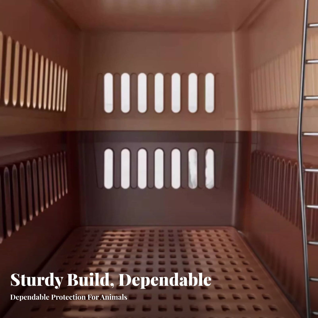 Hard-Shell Kennel Portable Hard-Sided Travel Kennel Sturdy for Car