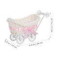 2 Pieces Baby Carriage Candy Holder Lightweight Party Decoration Even Surface