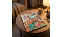 Square Coloring Book Hygge Capybara Coloring Book Calm