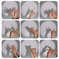 Creature Hand Shadow Cards Cognitive Training Gesture Shadow Brainteaser Cards