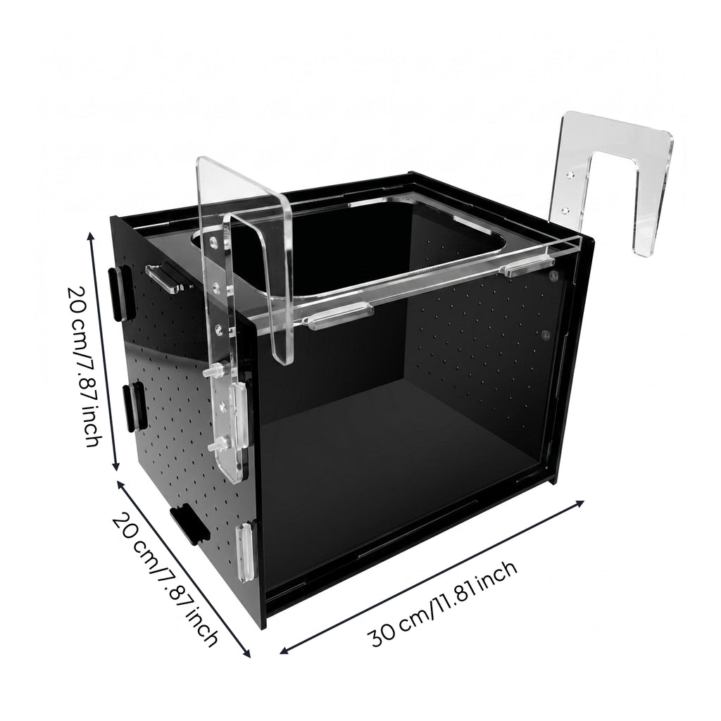 Acrylic Aquarium Isolation Box Transparent Perforated Aquatic Animal Separator