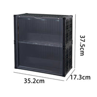 Dustproof Display Case Transparent Front-Opening Storage Box Stepped Risers