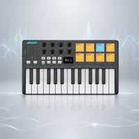25-Key Keyboard Controller Illuminated Pads 25 Key Midi Keyboard
