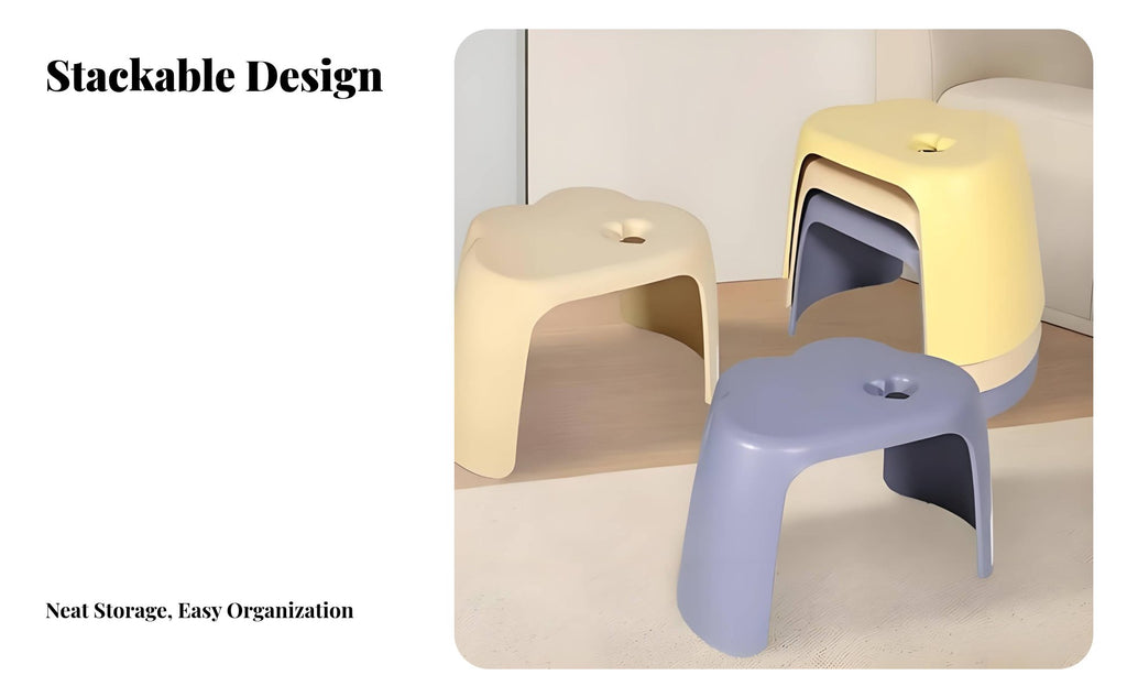 CumulusShaped Seat Cartoon Design Small Stool Cute Appearance for infants, Parents