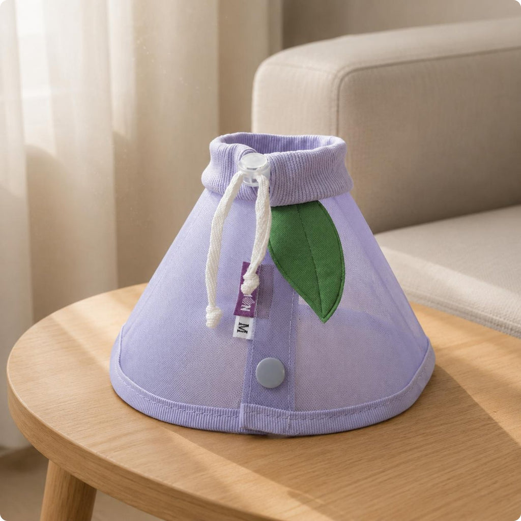 Elizabethan Collar Anti-Lick Breathable E-Collar Easy to Clean for Recovery