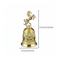Horse Top Bell European Design Home Decor Rounded Base for Call