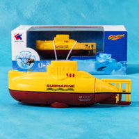 Wireless Control Underwater Vessel Rechargeable Aquatic Plaything Yellow and Red