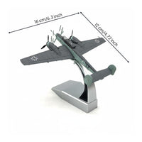 1:100 Scale Model Airplane Gift Idea WW2 Fighter Aircraft Model Detailed Finish Collectible for Cabinet