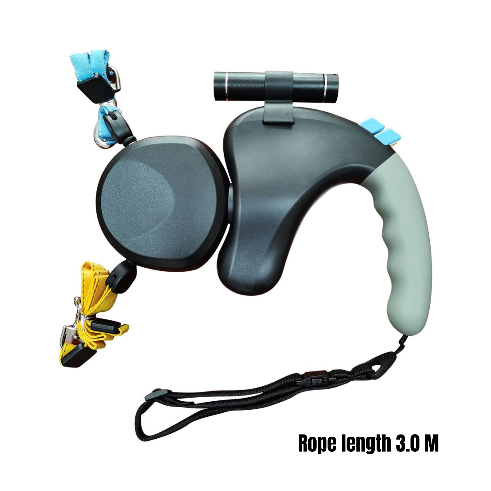 Tangle Tangle-Resistant Double Dog Leash Shock Absorbing Double Retractable Dog