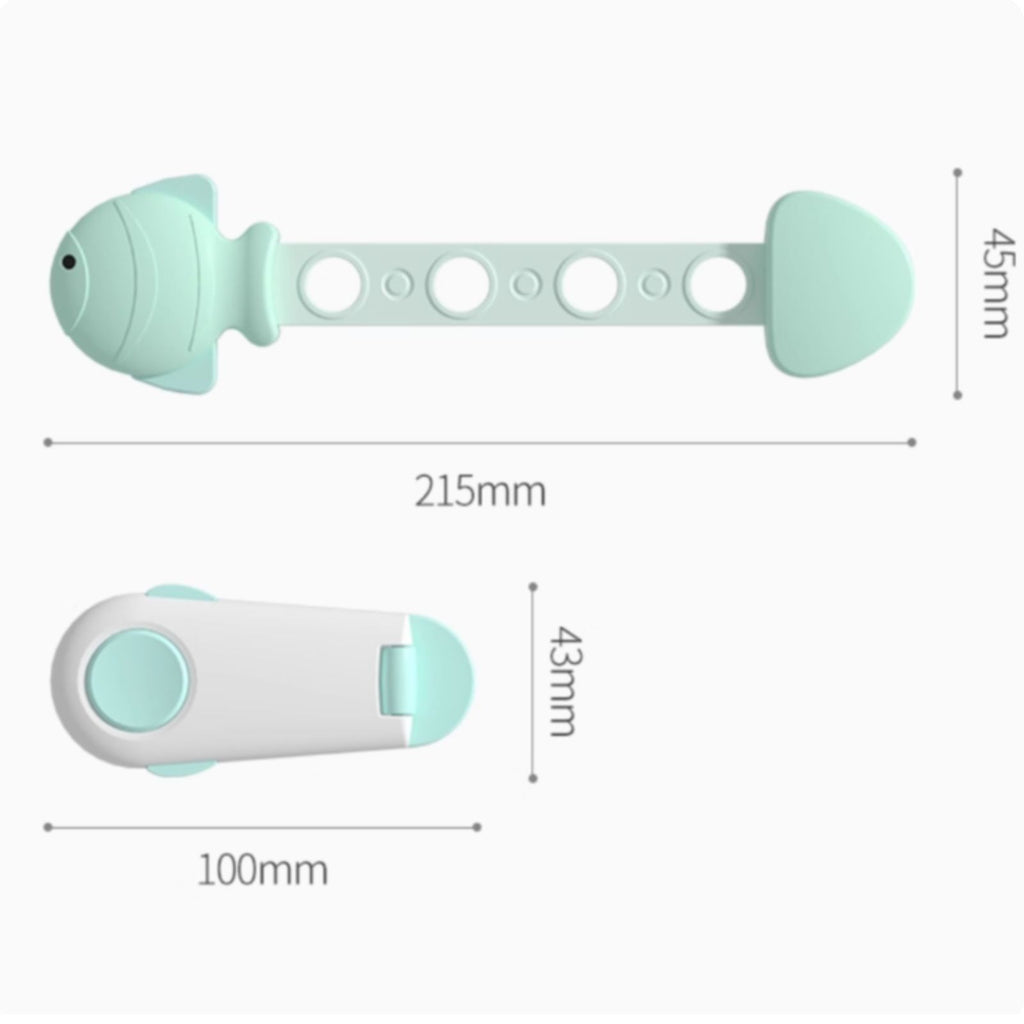 Kid Security Lock, Adjustable Cabinet Drawer Lock, Infant Protection, Screwless, Easy Installation, Multi-Purpose for Doors, Closets, Sliding Cabinets